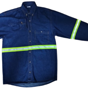 Camisa de mezclilla 7.5 oz con reflejante