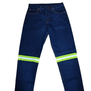 Pantalón de mezclilla 14 oz c/reflejante