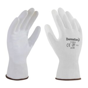 Guante nylon blanco con poliuretano