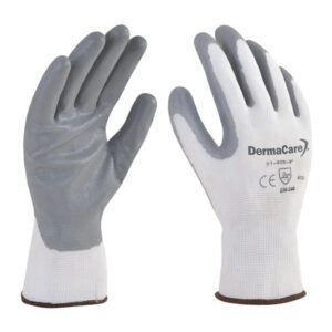 Guante nylon blanco con palma de nitrilo