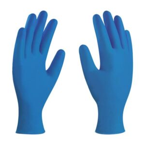 Guante nitrilo desechable azul 100piezas