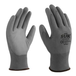 Guante nylon gris con poliuretano SUK
